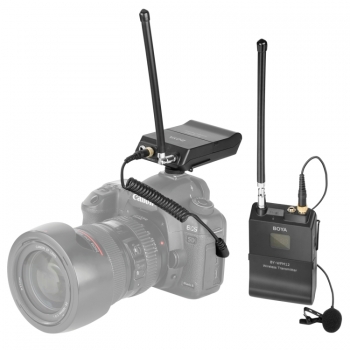 BOYA-BY-WFM12-ระบบไมโครโฟน-ไร้สาย-พร้อมตัวส่ง-ตัวรับ-สำหรับกล้องDSLR-กล้องวิดีโอ