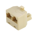 พอร์ตRJ11สองพอร์ตเดสก์ท็อปส่วนต่อขยายสายโทรศัพท์Extender พอร์ตRJ11สองพอร์ตเดสก์ท็อปส่วนต่อขยายสายโทรศัพท์Extender