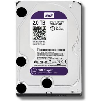 ฮาร์ดดิสก์-WD-Purple-2TB-WD20PURX-CCTV 