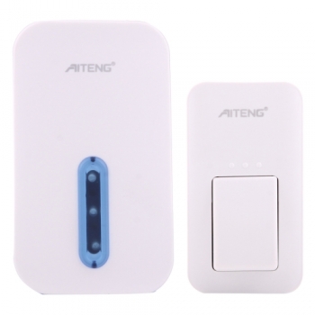 AITENG-V17- กริ่งออดหน้าบ้านกันน้ำ-ปุ่มกด-ไม่ต้องใส่ถ่าน-ตัวรับเสียบปลั๊ก-38-เพลง-ระยะ-130-เมตร