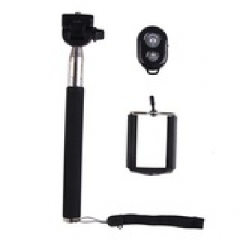 Monopod-ไม้เซลฟี่-Holder-บลูทูธ-ชัตเตอร์ระยะไกลสำหรับ-iPhone5-6-6พลัส-สีดำ