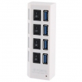 4-พอร์ต-USB-3.0-HUB-ซูเปอร์ความเร็ว-5Gbps-Plug-and-Play-สีขาว 4-พอร์ต-USB-3.0-HUB-ซูเปอร์ความเร็ว-5Gbps-Plug-and-Play-สีขาว