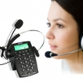 AGPtek-เครื่องโทรศัพท์ระบบ-Call-Center-พร้อมหูฟัง